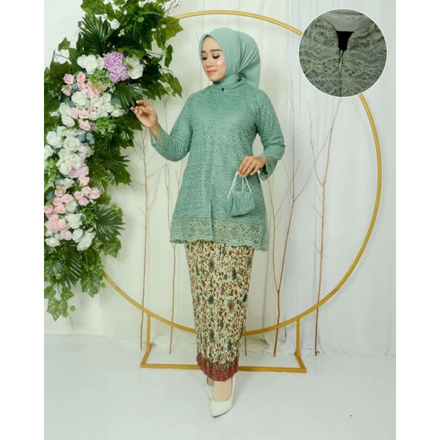 SET KEBAYA BLOUSE BROKAT MALIKA BUSUI FRENDLY MODERN| KEBAYA| SET KEBAYA WISUDA| STELAN KEBAYA WANITA| KEBAYA BROKAT| KEBAYA KONDANGAN| SET KEBAYA PESTA| OUTFIT BAJU PESTA