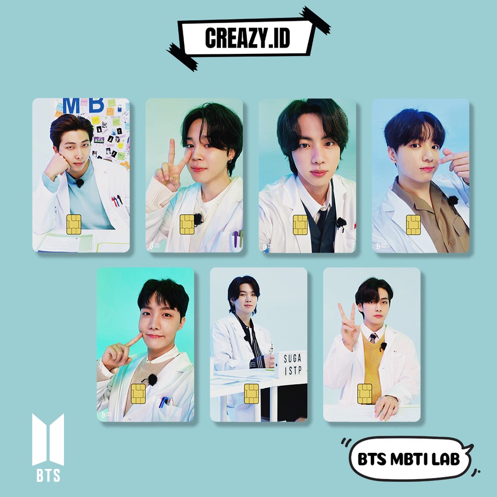 

BTS MBTI Lab - Sticker Kartu ATM / Card Skin / Stiker Kartu ATM / Skin Card / Flazz / Stiker Credit [Creazy.id]