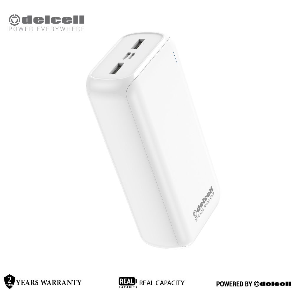 Power Bank Delcell CUBE PowerBank 31000mAh 2A Dual input Port Type C &amp; Micro USB