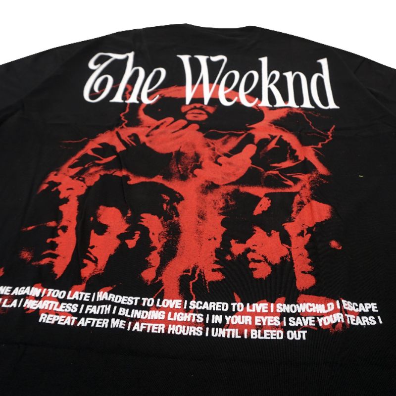 TSHIRT VINTAGE KAOS OVERSIZED THE WEEKND BLACK PREMIUM UNISEX