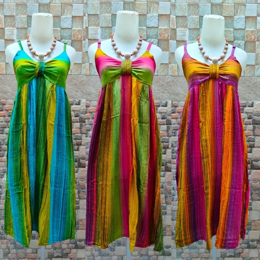 Dress pita salur pendek bali, atasan wanita, casual dress, pakaian wanita murah, short dress, baju t