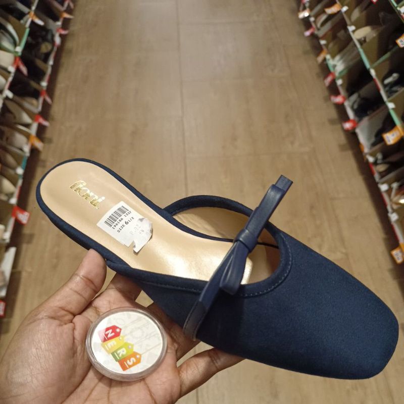 PAYLESS BY FIONI - BOW MULE FLAT DARK BLUE 196186
