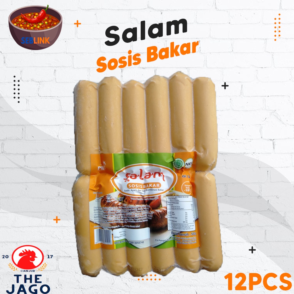 

Salam Sosis Bakar Isi 12PCS (Beef Sausage)