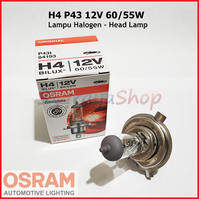 Osram Lampu Halogen H4 12V 60/55W