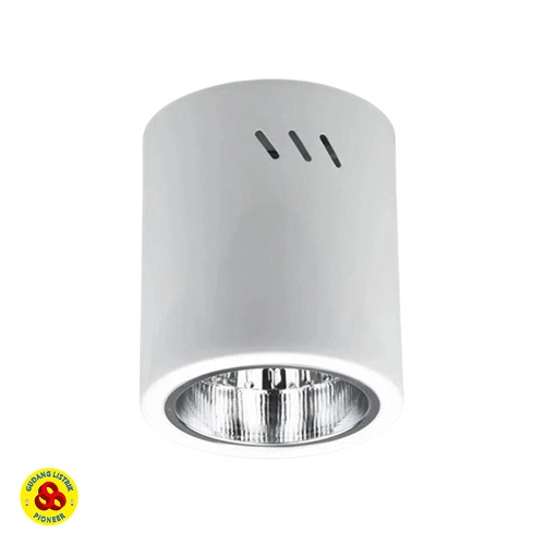 Downlight Outbow 4" Bulat Putih Ceiling Lamp Ob 4 Inch Round White