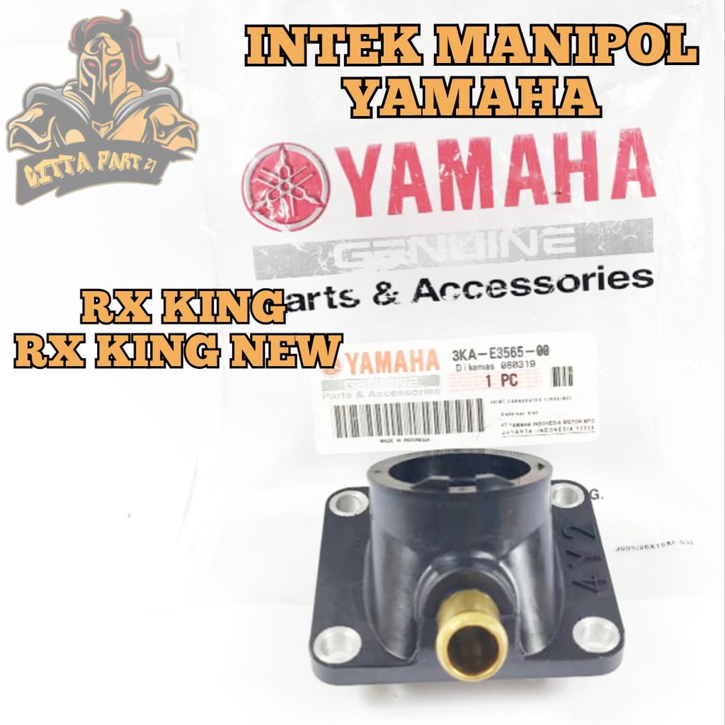 INTAKE INTAK MANIPOL MANIPUL YAMAHA RX KING KUALITAS ASLI ORIGINAL YAMAHA YGP PRESISI BAHAN BERKUALITAS TIDAK BOCOR BERFUNGSI DENGAN BAIK DAN DIJAMIN AWET RX KING RXKING NEW