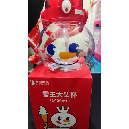 SNOW KING BIG HEAD CUP 1400 ML TUMBLER MIXUE ORIGINAL