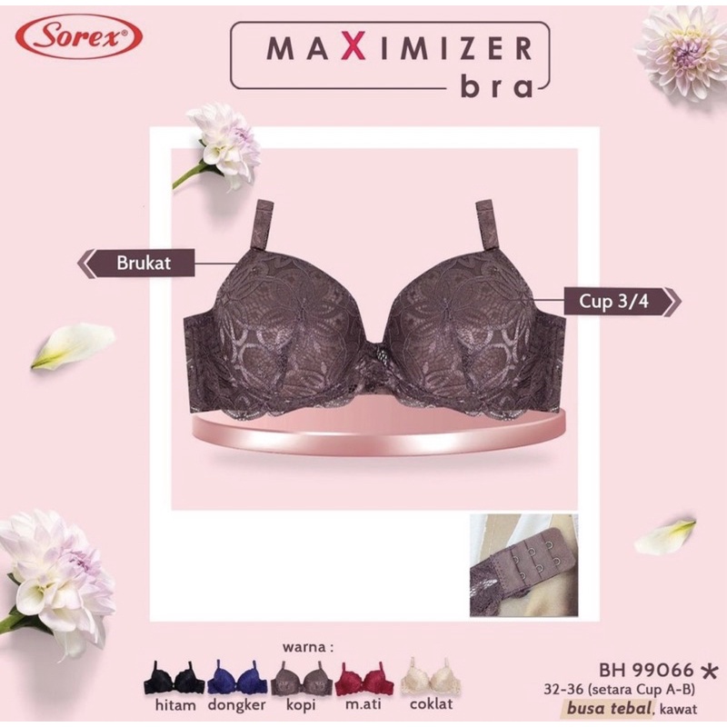 BH | Bra Push Up Bra SOREX 99066 Pakai Kawat dan Busa Tebal