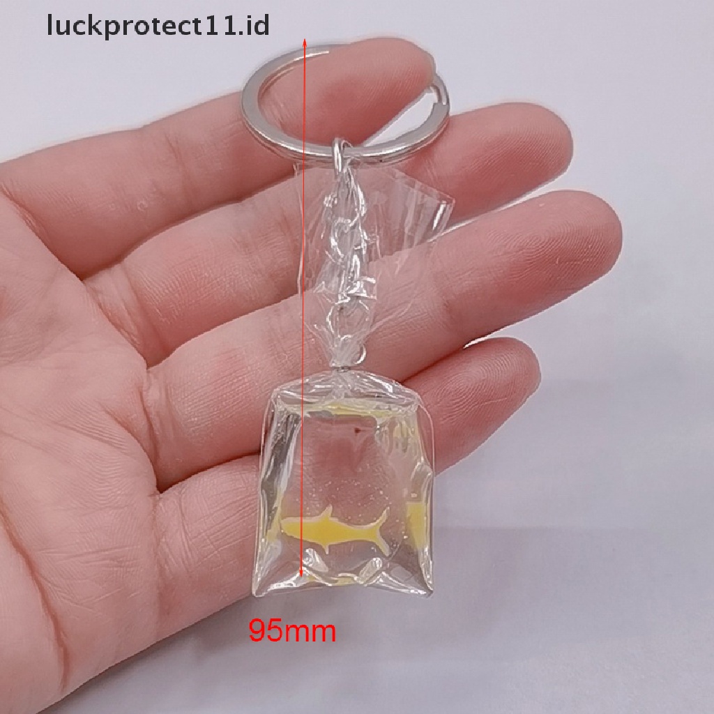 /Fashion Hot// Fashion// Resin Bentuk Ikan Mas Gantungan Kunci Kantong Air Ikan Ch Resin Ikan Ch Liontin.