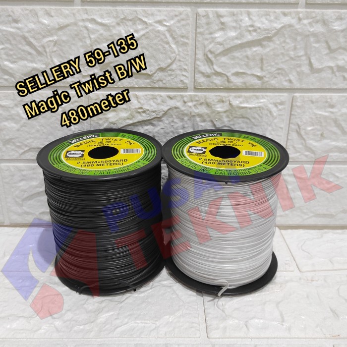 

SELLERY MAGIC TWIST TIE 480 METER PENGIKAT KABEL SELLERY TALI DASI