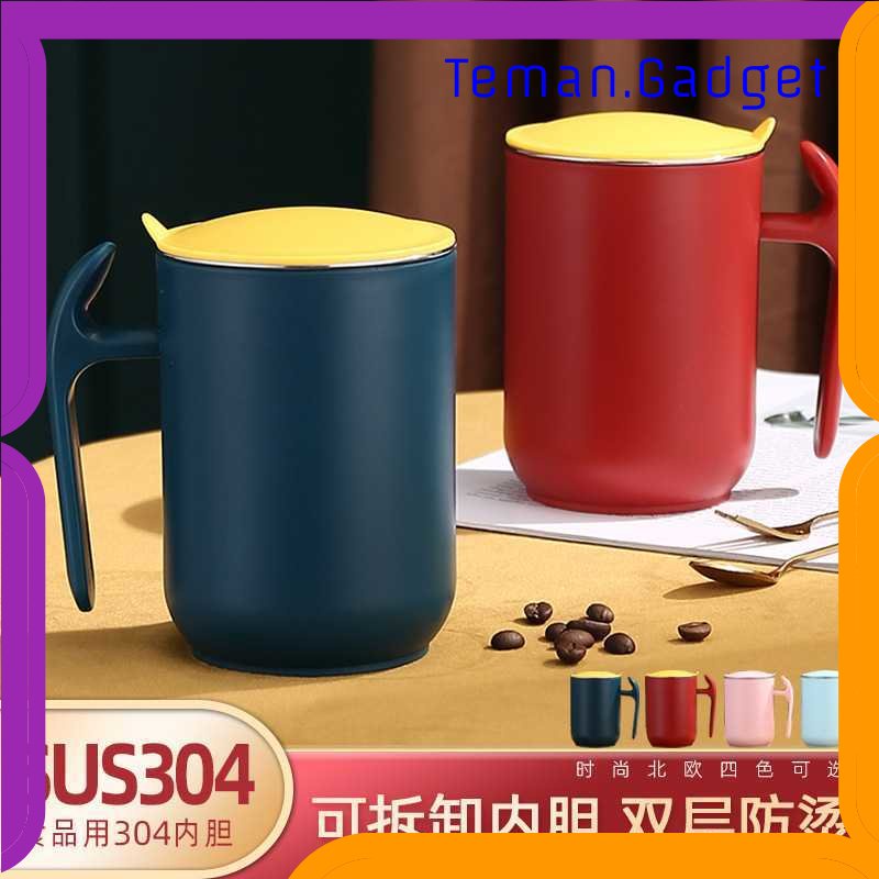 TG - DPR One Two Cups Gelas Kopi Stainless Steel Insulation Sealed Cup - FG9