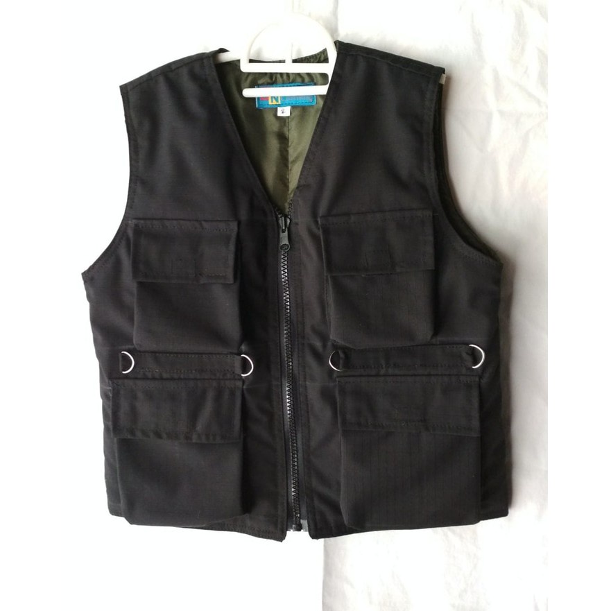 ROMPI ANAK HIJAU ARMY // ROMPI PETUALANG Adventurer's vest // ROMPI TERBARU KANTUNG D BELAKANG