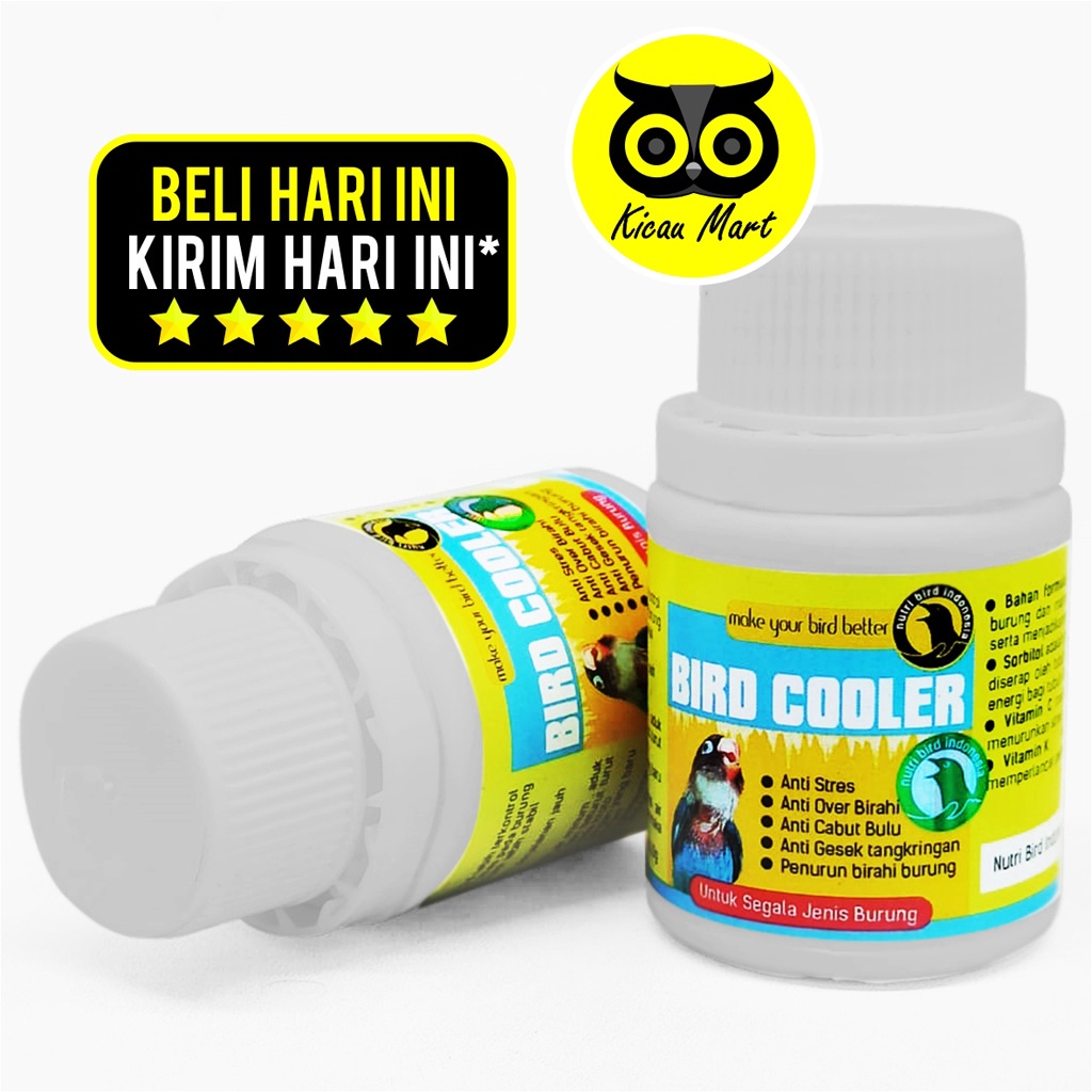 VITAMIN OBAT BURUNG LOVEBIRD KENARI BIRD COOLER NUTRIBIRD PENURUN OVER BIRAHI AGRESIF GESTANG VTBDCFY