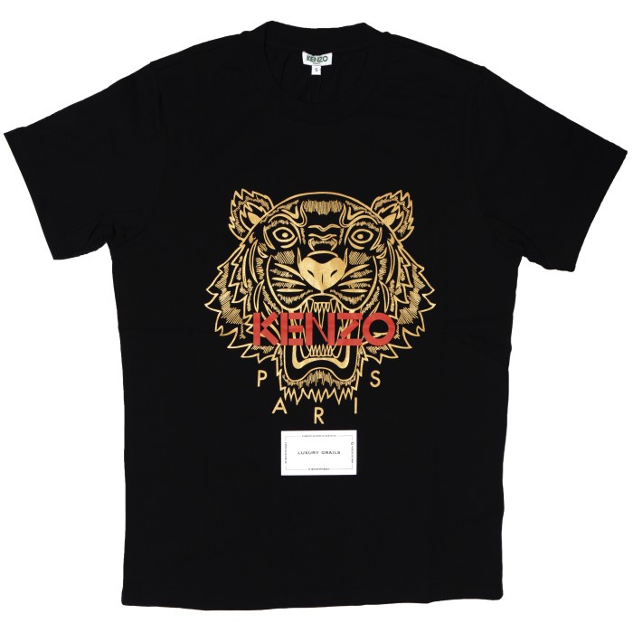 Kenzo Black Gold Tiger T-shirt (100% Authentic) - XL
