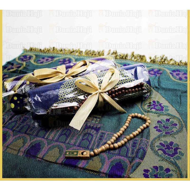 sajadah sovenir harga 20pcs free tasbih + pita