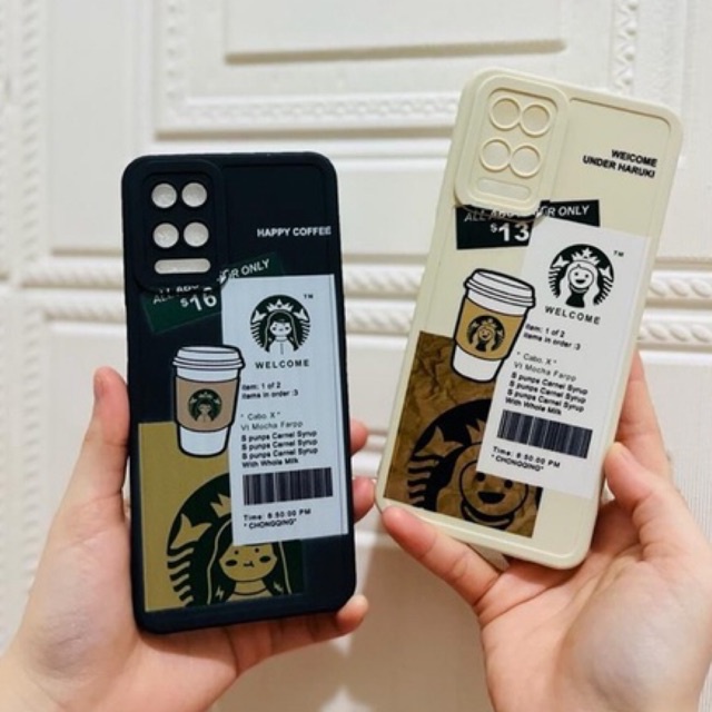 SOFTCASE PRO CAMERA REALME C30 C31 C35 NARZO 20 PRO 30A 50A 50i PRIME MOTIF KAWS &amp; STARBUCKS COFFEE CUP