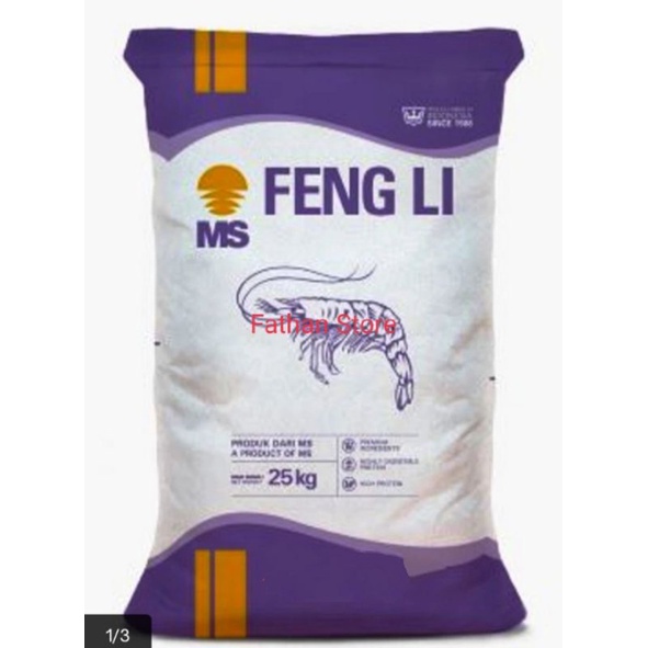 FENGLI FENG LI FL 3L FL3 FL 3M Pakan Udang Lobster Benih Ikan Repack 1 kg