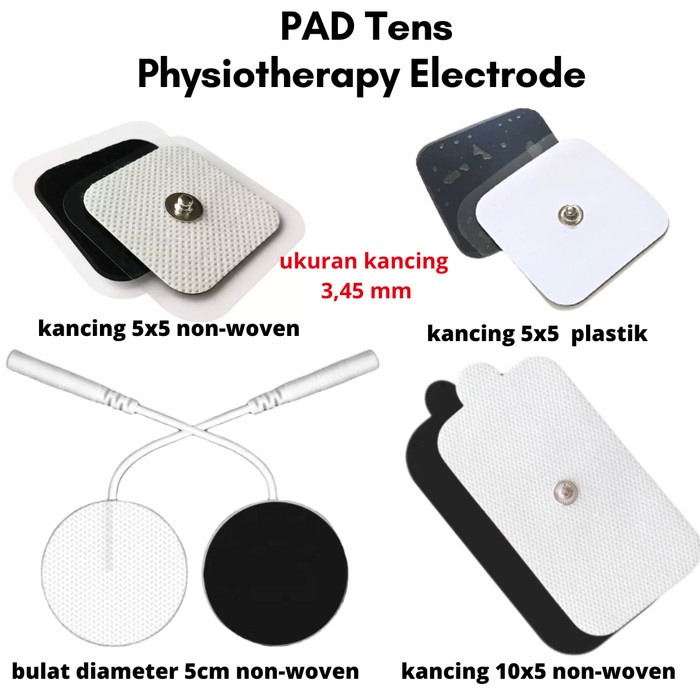 Pad Tens Physiotherapy Elektroda Alat Medis Terapi Pijat Tensi Fisioterapi Pad Tens