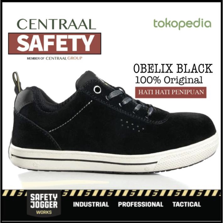 Promo Sepatu Safety Jogger Obelix Black