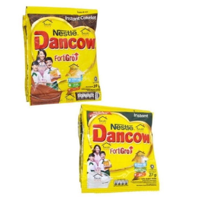 Jual Susu Bubuk Dancow Fortigro Sachet 1 Renceng Isi 10 Coklat Dan Full