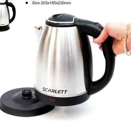 COD TEKO LISTRIK SCARLETT 2 LITER HIGH QUALITY/TEKO PEMANAS AIR/TEKO LISTRIK MURAH/ALAT PEMANAS AIR/