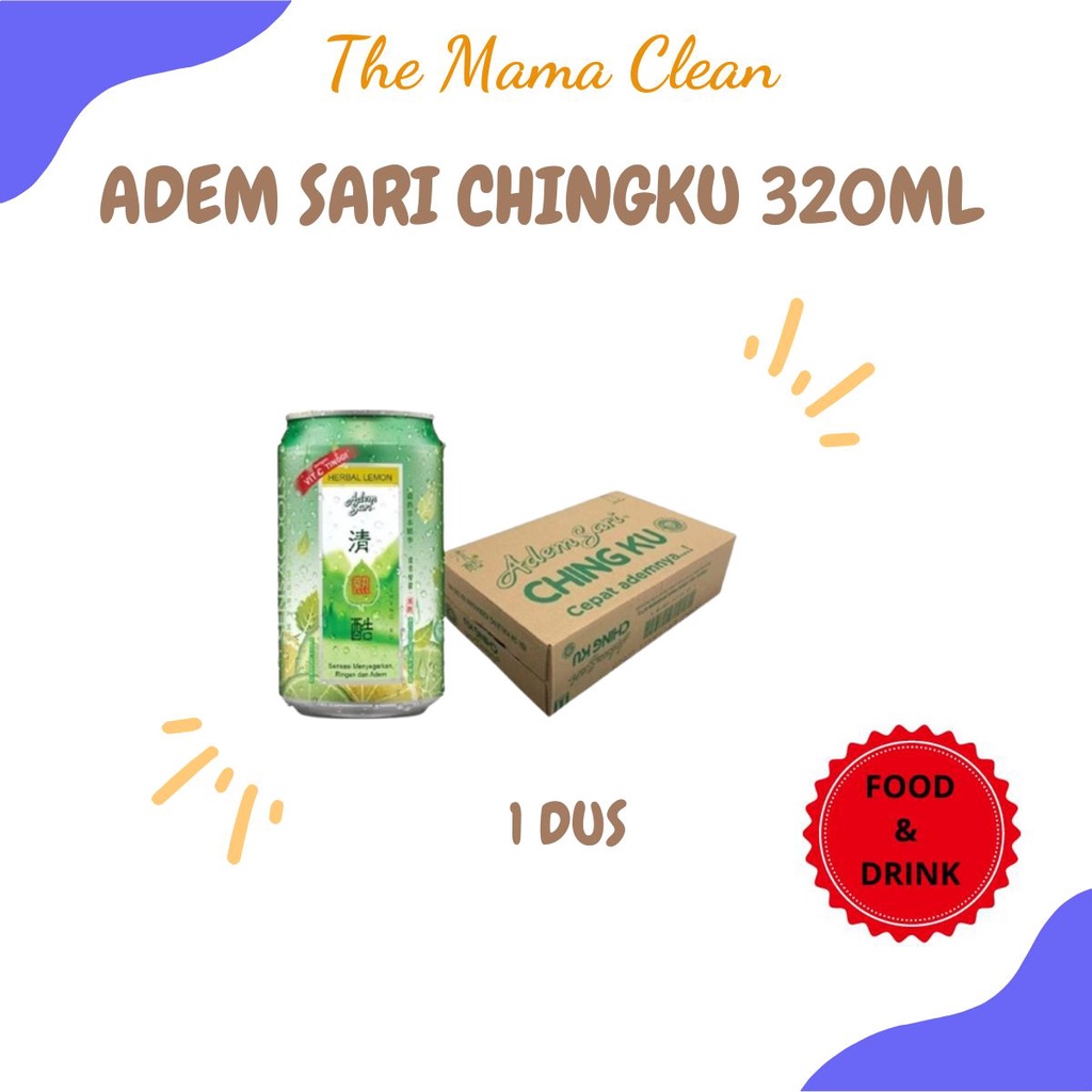 ADEM SARI CHINGKU LEMON KALENG 320ML 1 DUS = 24 PCS