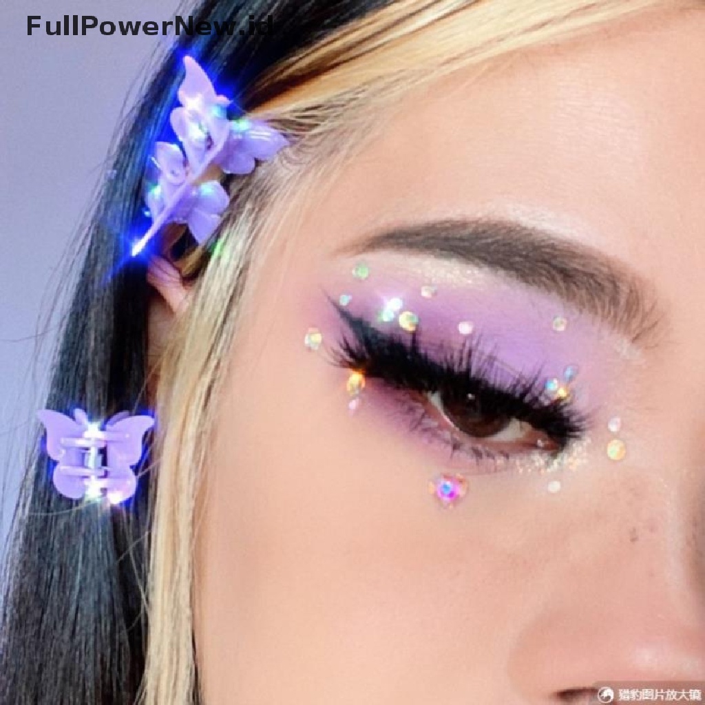 Power Stiker Tato Glitter Berlian Makeup Eyeliner Eyeshadow Wajah Berlian Imitasi Stiker ID