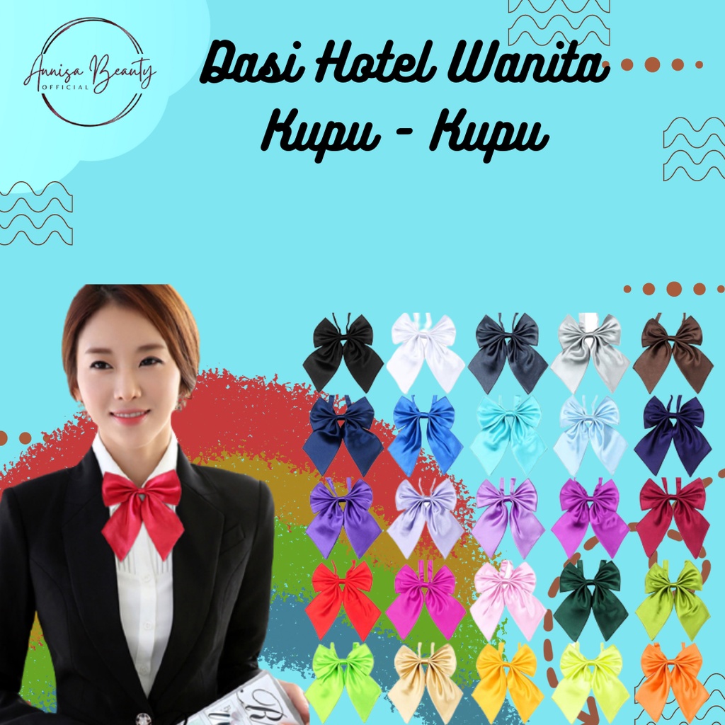 READY Dasi Hotel Wanita Kupu - Kupu / Dasi Kerja Wanita / Dasi pegawai hotel