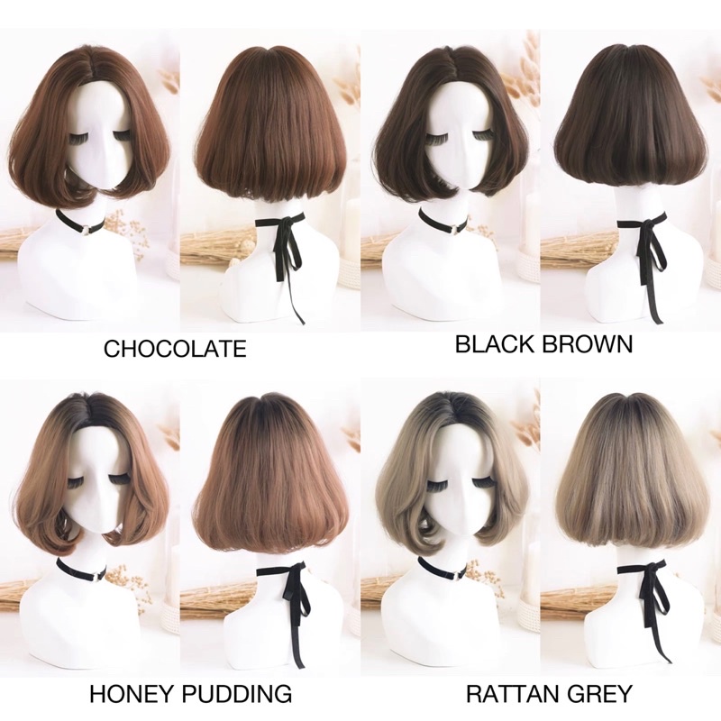 8367 full wig korean blow tanpa poni 35 cm