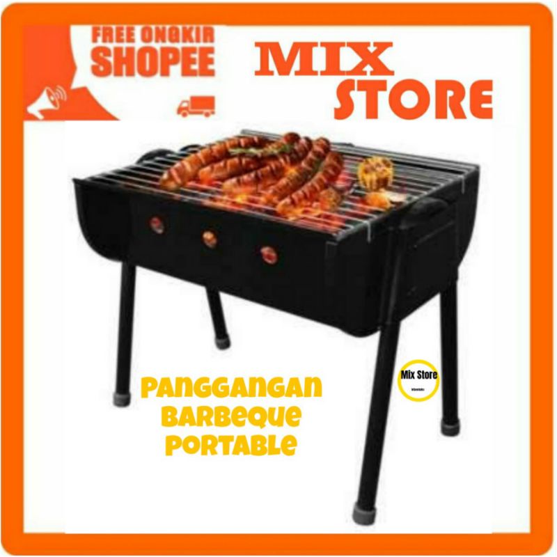 Panggangan Arang Portable Panggangan Sate Panggangan Ikan Panggangan Daging BBQ Panggangan Ayam
