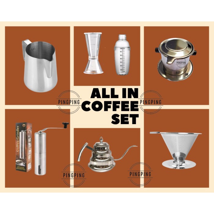 Jual PAKET HEMAT ALAT SEDUH RUMAHAN PEMBUAT KOPI SET KOPI Shopee