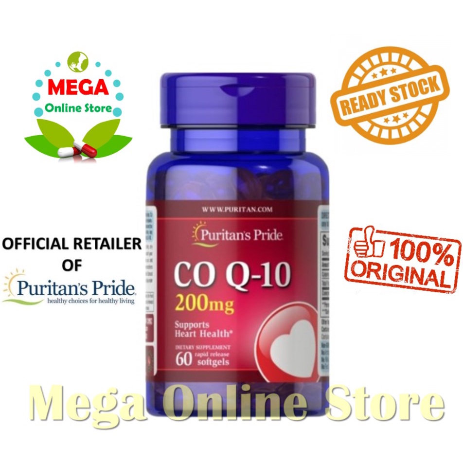 Puritan Pride CoQ10 Q-SORB Co Q-10 200 mg - 60 Softgels