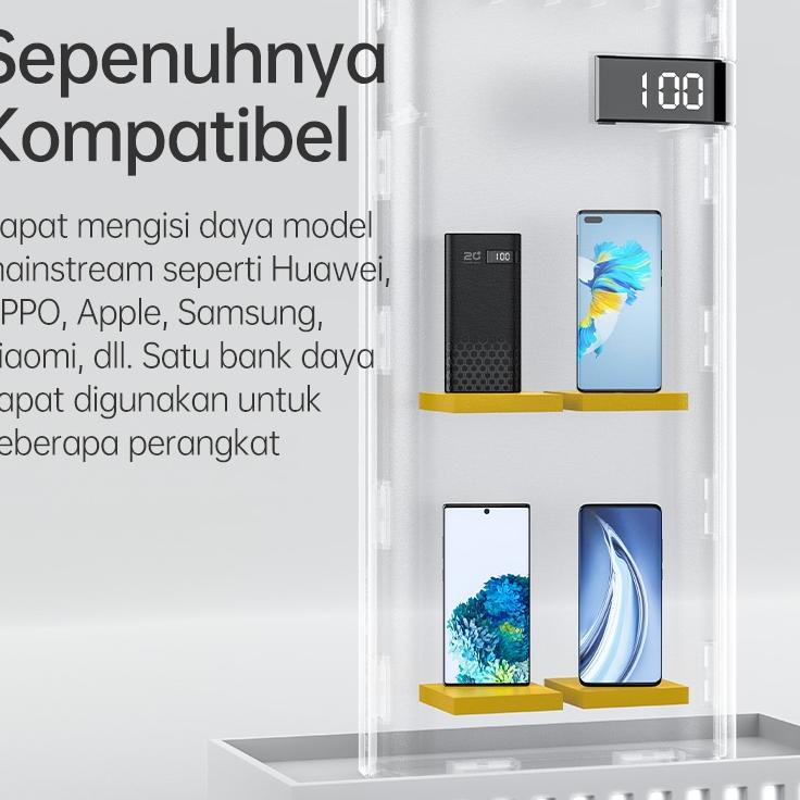 Stok terbatas.. BASIKE PowerBank 20000mah Dual Input Port Type C & Micro USB Original Fast Charging 
