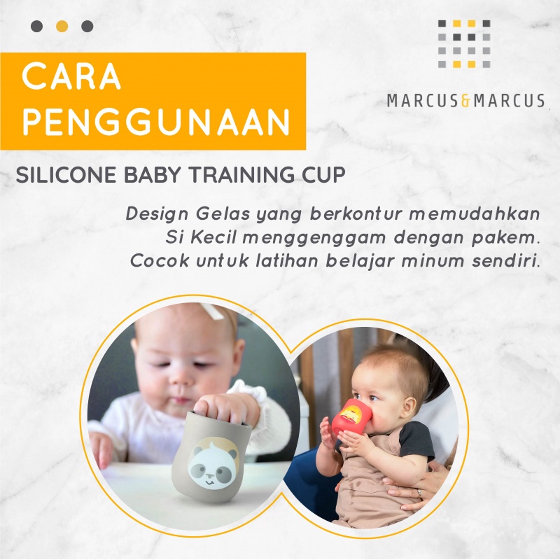 Marcus&amp;Marcus Silicone Baby Training Cup (4oz.) – Panda