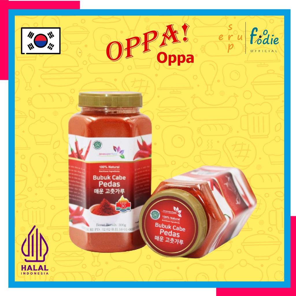 

SUPERFOODIE Bubuk Cabai / Bubuk Cabe / Bubu Cabai Cabe Halus Gochugaru Pedas Kimchi Korea 300 Gram