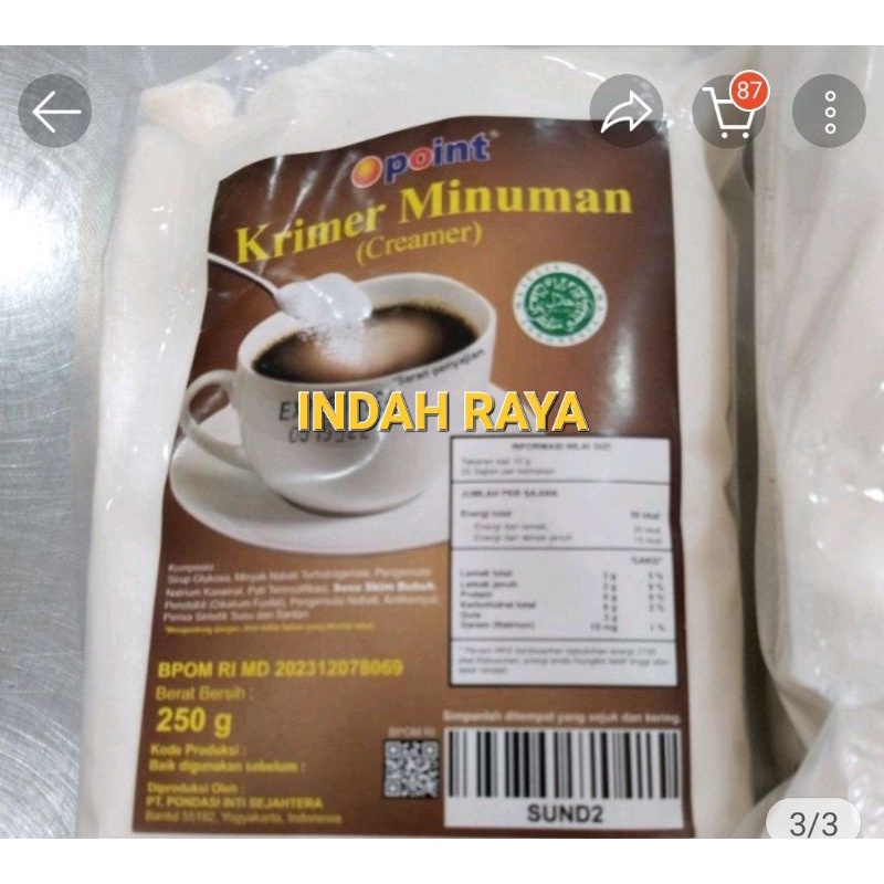 

CREAMER POINT 250g / krimer / non dairy creamer