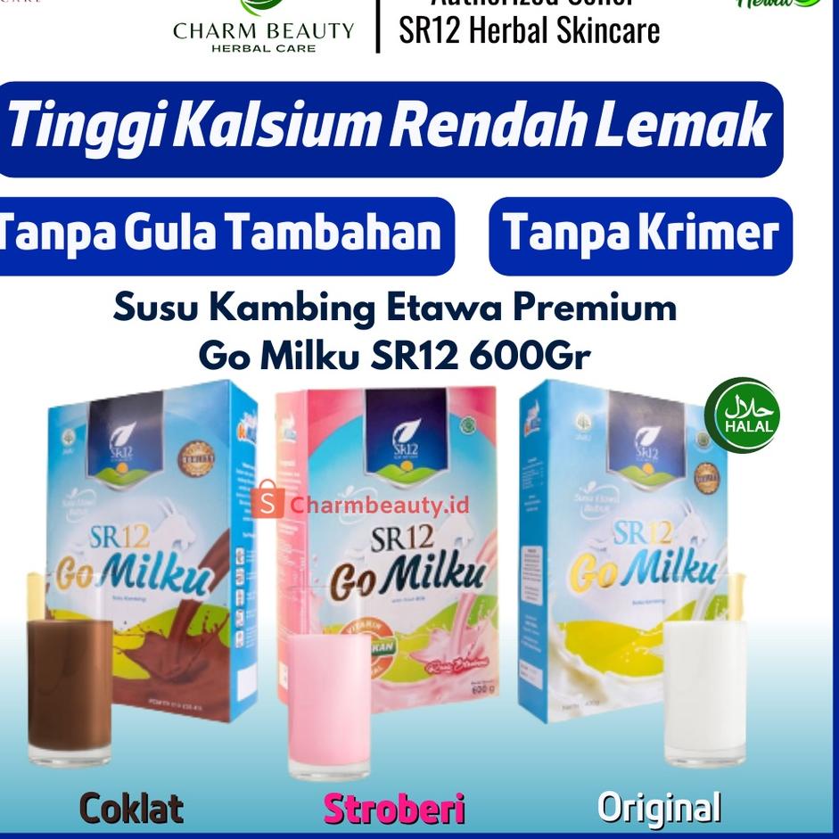 

⇝ Susu Kambing Etawa SR12 Go Milku Promil Penggemuk Badan Anak Bubuk 600g 200g Original BPOM ワ