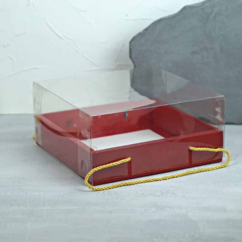 

Box Mika Tali Box Mika Handle Kotak Nasi Mika Kotak Kue Mika Dus Hantaran Parcel pudding bolu cake 30X30 28X28 26X26