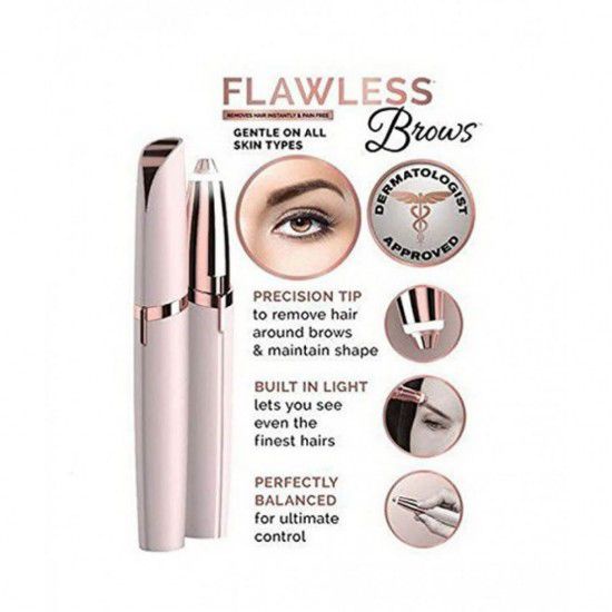 Cukur Alis Pencukur Rambut Eyebrow Shaver Cukuran Elektrik Trimmer Hair Flawless