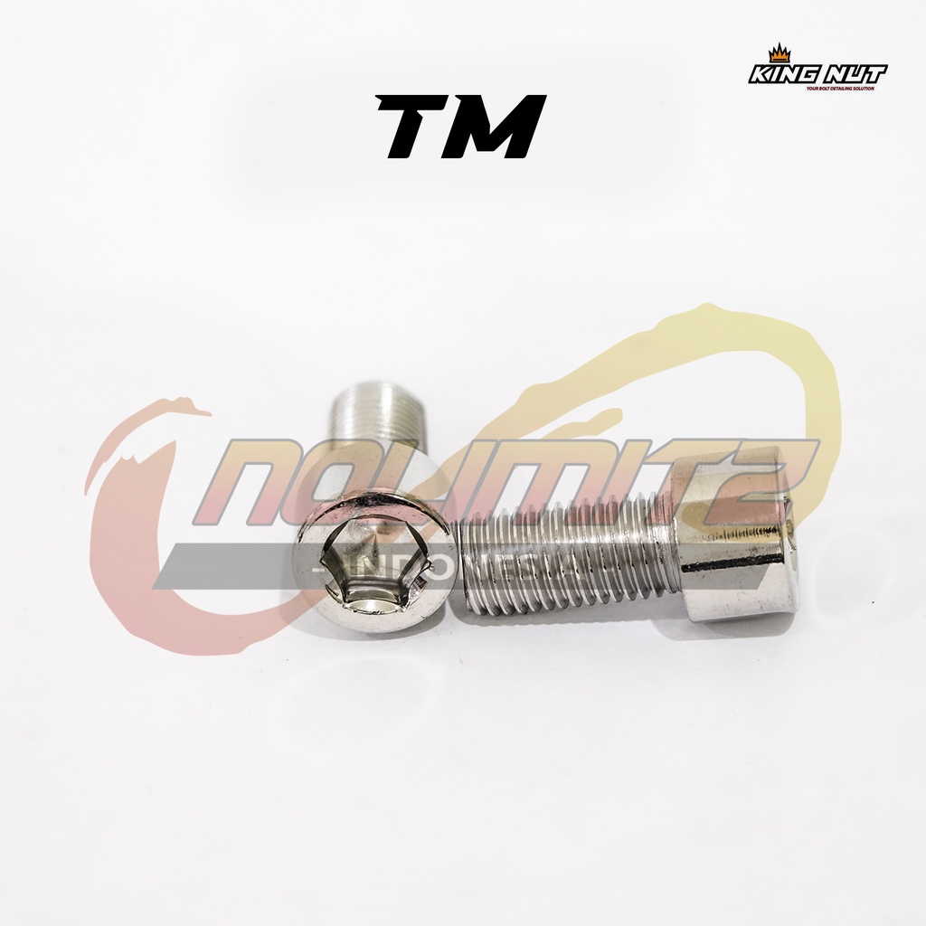 Baut L Set Tutup Lubang Spion Tomok Probolt King Nut Stainless Honda