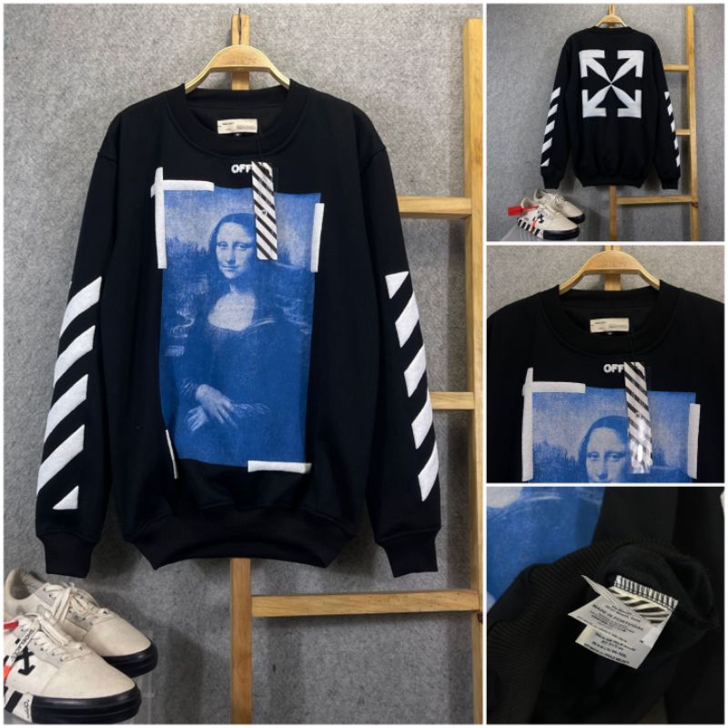 CN Crewneck Off White monalisa full tag premium | sweater offwhite | sweater crewneck pria
