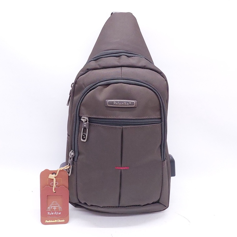 Tas Selempang PALO ALTO Bahan Kain Kanvas anti air + USB MURAH ORIGINAL BARU / Tas TALI SATU PALO ALTO BESAR MURAH ORIGINAL / Tas BAHU PALO ALTO BAHAN JEANS + USB MURAH ORIGINAL/ TAS TALI SATU ALTO COLORFUL RINGAN KUAT MURAH / TAS DADA PALO ALTO MURAH ORI