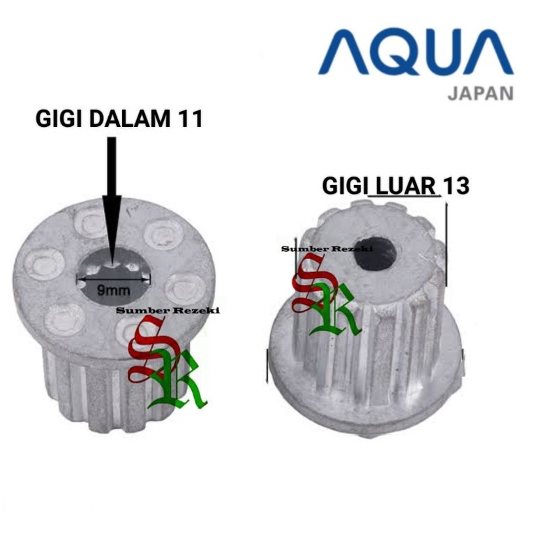 Inti Pulsator Mesin Cuci AQUA Gigi 11