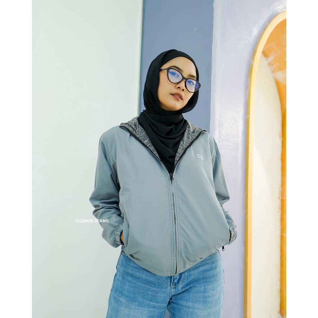 GOJINIEJEANS - JAKET REVERSIBLE GREY