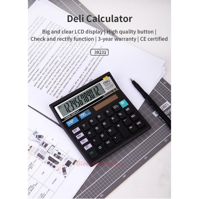 

TERMURAH DELI Kalkulator dagang murah - Peralatan Kantor Toko Calculator 39231