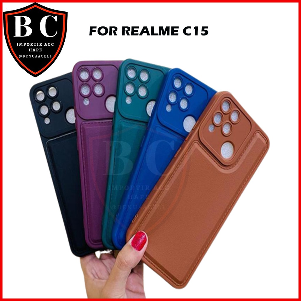 CASE REALME C15 - CASE LEATHER PRO REALME C15 REALME C12 REALME 5 5i 5s REALME 2 PRO