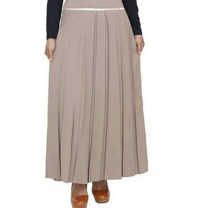 Rok Plisket panjang Wanita rok plisket muslimah rok kerja kantor rok plisket formal