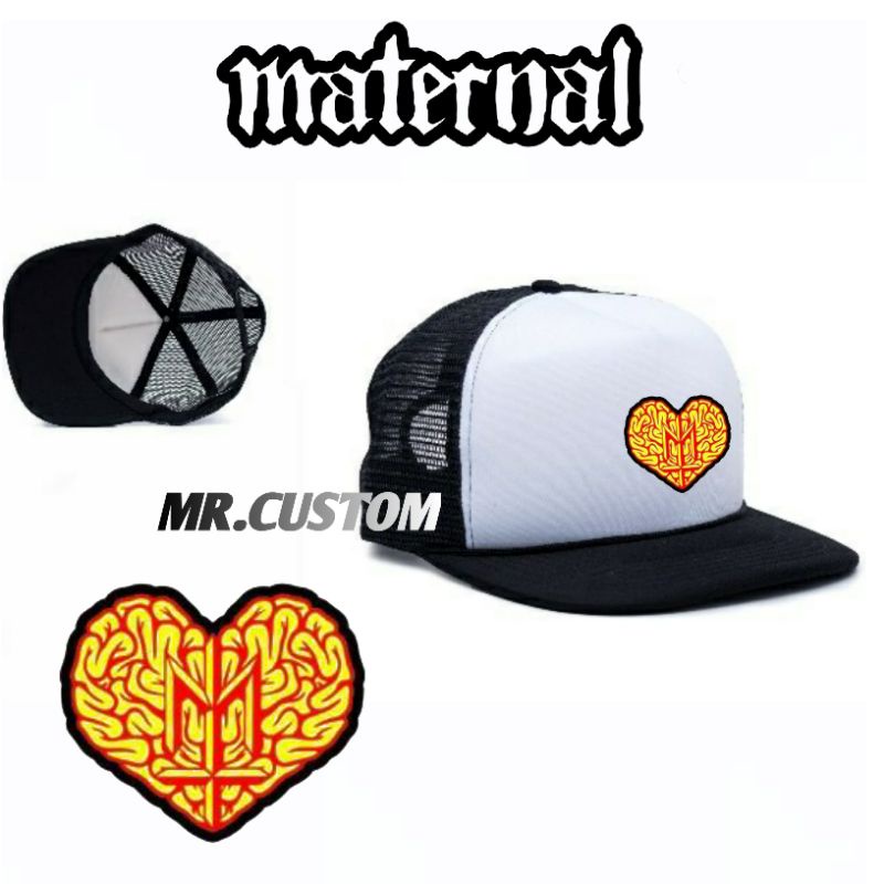 Topi trucker snapback/Topi jaring premium pria wanita lokal brand MATERNAL X PWG