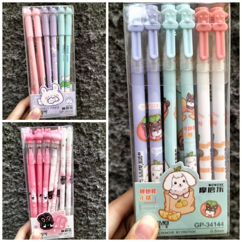 

[LUSIN/ 12PCS] Pen + penghapus/ ERASABLE pen FANCY