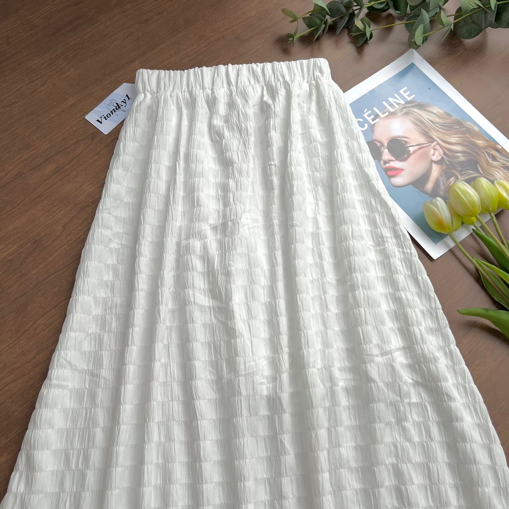 Longskirt korea Rok wanita rok panjang maxi Plain